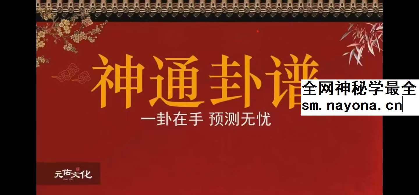 吴资泓《神通卦谱》24集视频