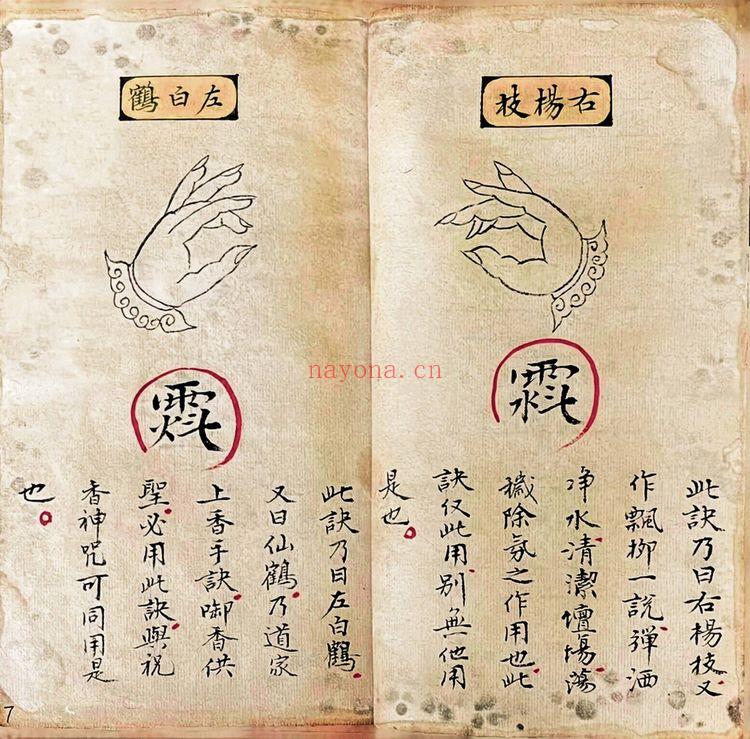 《玄门七十二手诀正一天师秘传手诀 43筒子页》PDF电子书(43页)