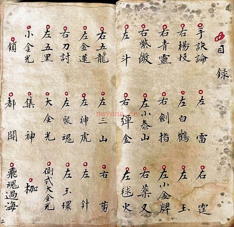 《玄门七十二手诀正一天师秘传手诀 43筒子页》PDF电子书（43页）
