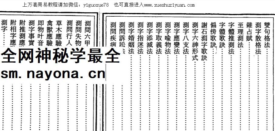 2604125 昆仑子测字全书现代61双页