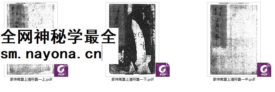 2604136 南传诸葛上清符箓全集