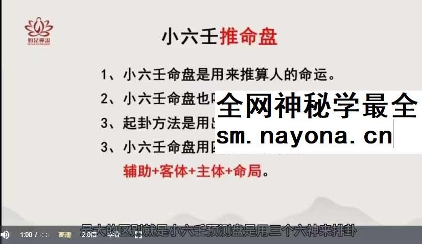 【如是禅说讲堂】明玄 小六壬6集