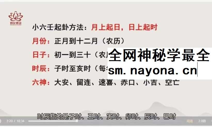 【如是禅说讲堂】明玄 小六壬6集