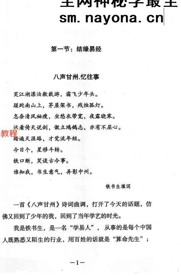 铁书生-全息占《梅花易数铁口断修正版》(上下册)pdf