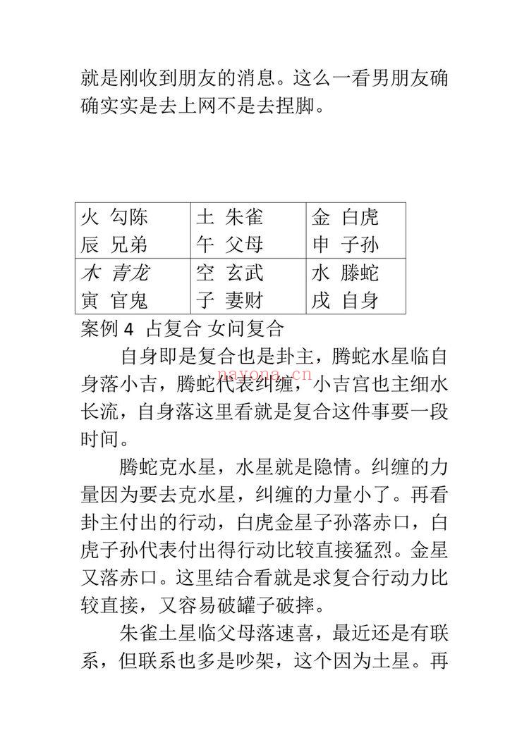 《东北高级小六壬案例》164页