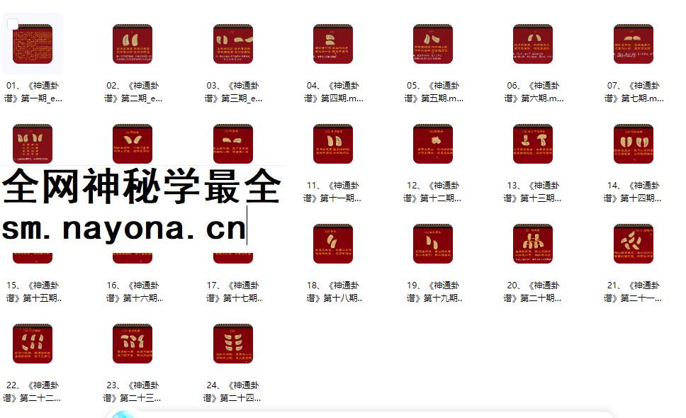 2604190 吴资泓《神通卦谱》教学视频24集Y