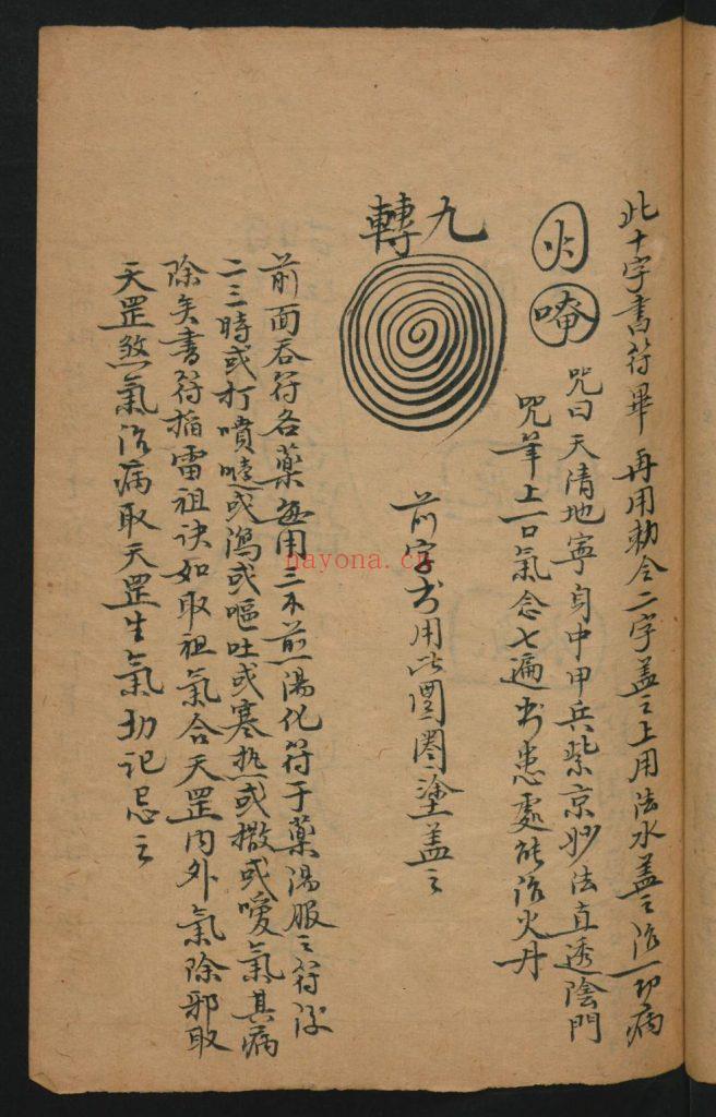 《南极天华宝录祝由科符箓》9