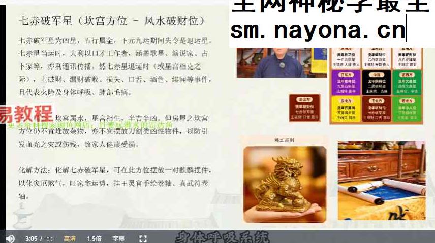 知易而行 东篱老师 九宫飞星风水课、家居布局，环境能量 13集视频课