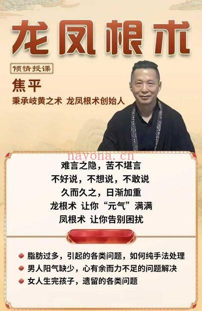 焦平龙根术凤根术4套视频大合集 道家养生秘术