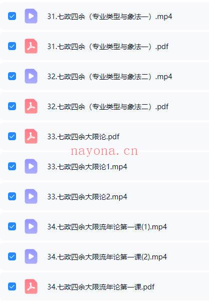 吴星平《七政四余 基础班+进阶班+高级班》三套视频课 - 世有网-专业国学易学古籍资源库