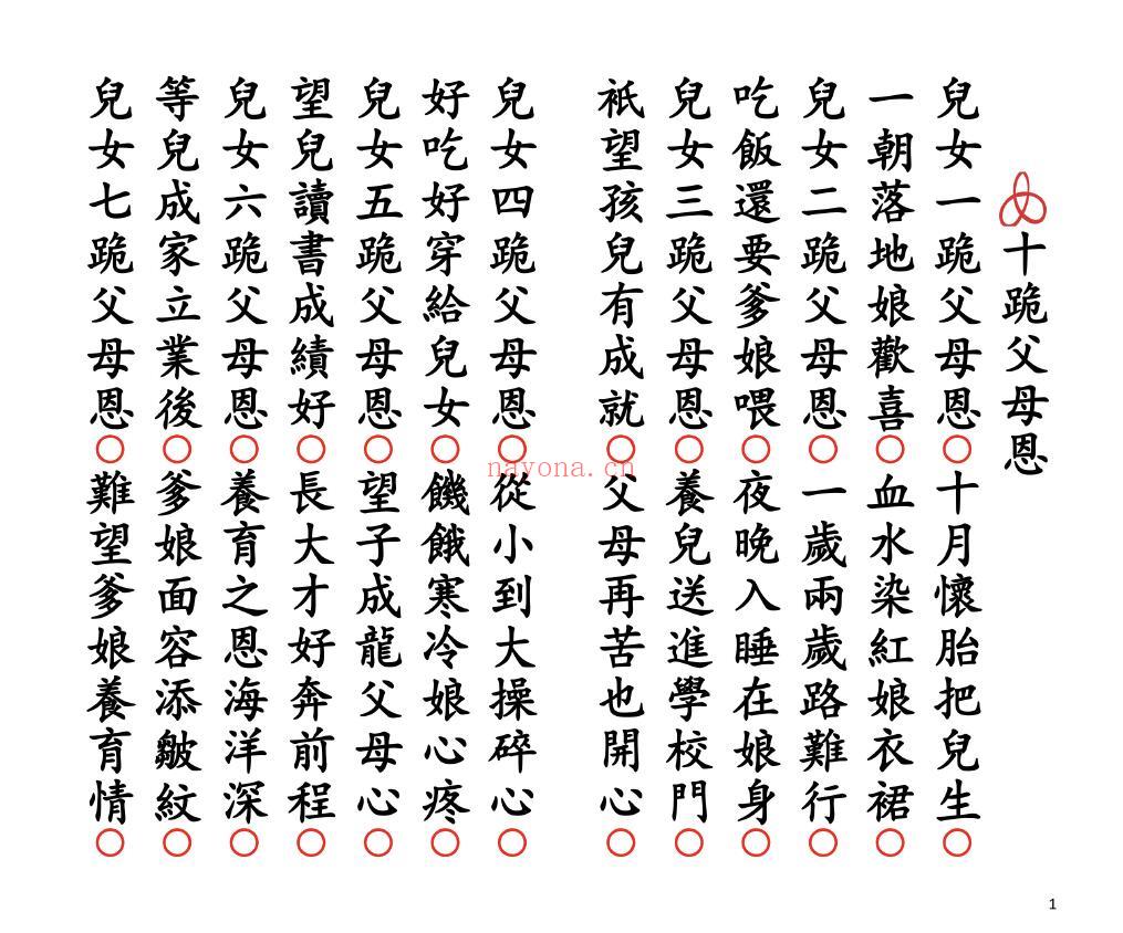 道家科仪《十月怀胎报恩科》28页双页版 易学 第1张