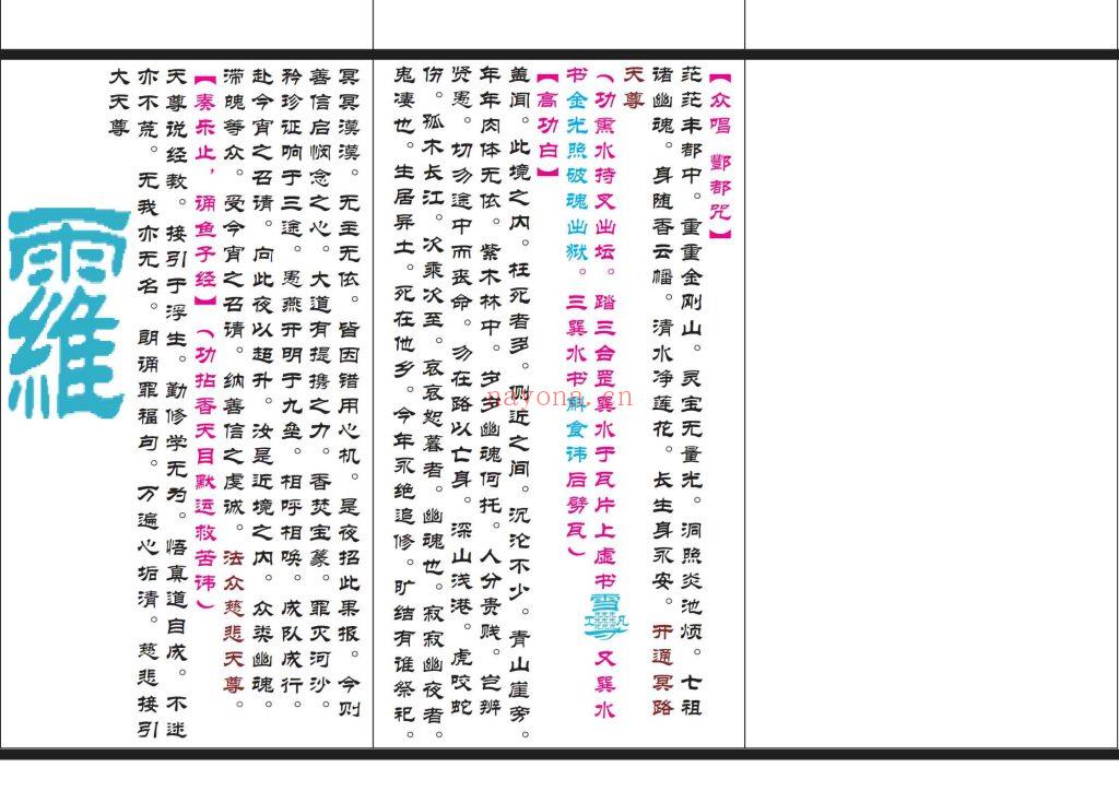 《清微小赈济放河灯科》5