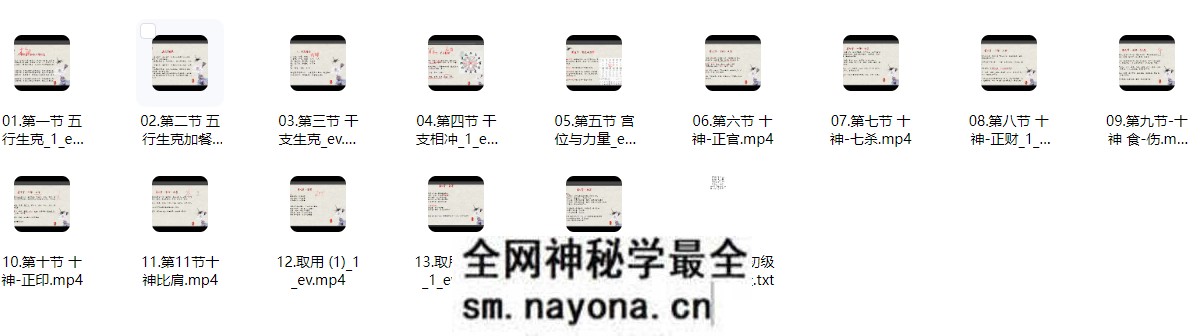 青兰清兰老师八字初级+高级课视频60集