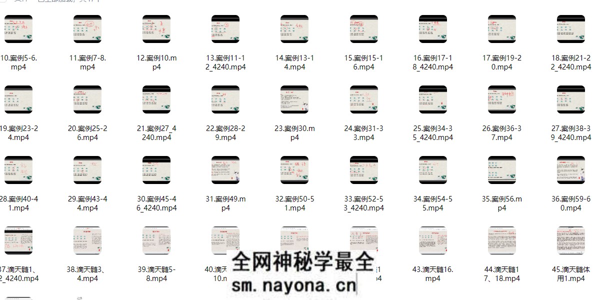 青兰清兰老师八字初级+高级课视频60集