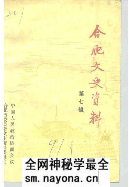 1991版合肥文史资料  第7辑.pdf电子版_安徽省志预览图