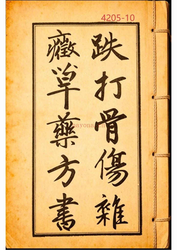 《跌打骨伤杂症单药方书》10