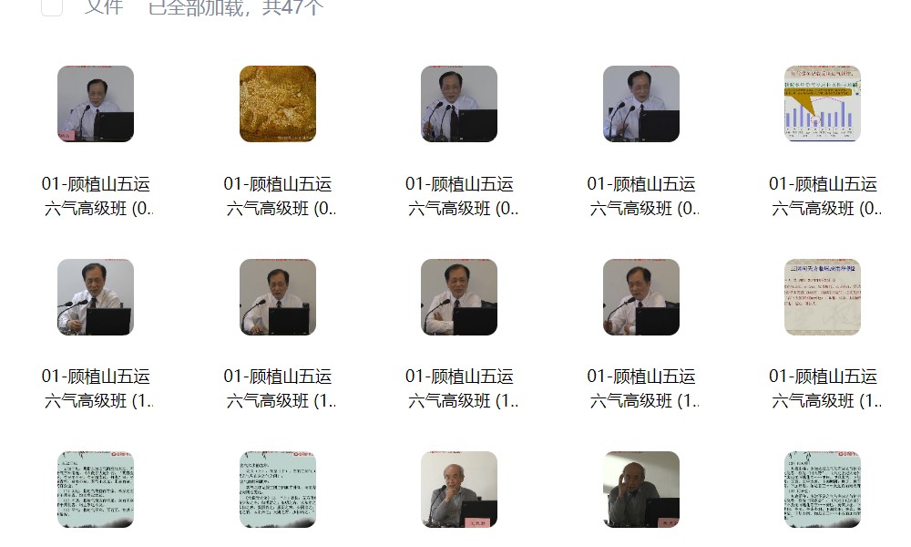 顾植山 五运六气高级班 46讲