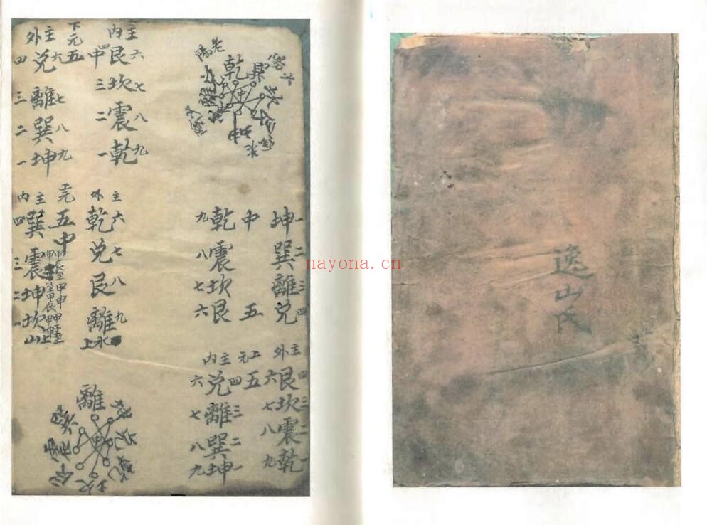择日古籍《天心理气口诀真传》清代逸山氏钞本 38页双页版 国学古籍 第1张