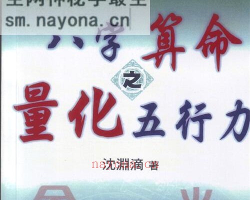 A2324沈渊滴八字算命之量化五行力（高清） PDF电子书287页