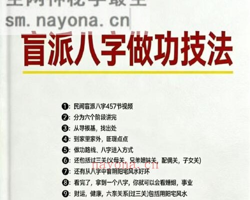 E423孟庆鹏盲派八字做功PDF电子书63页