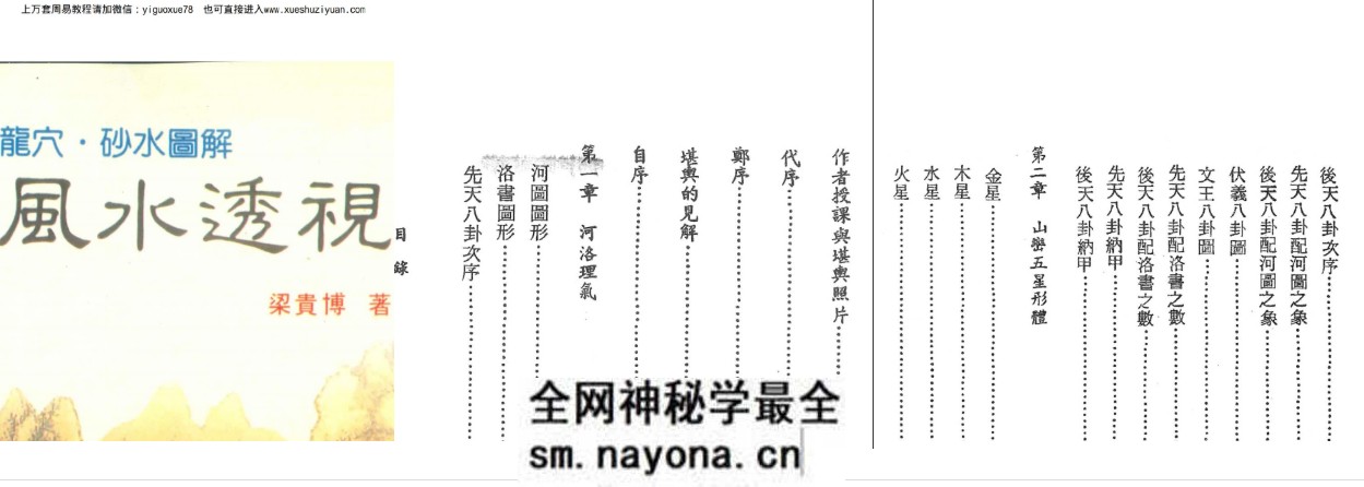 梁贵博《风水透视》434页，台湾竖版字体