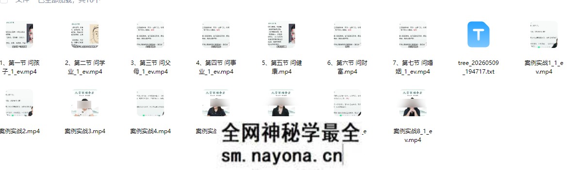 2604258如是禅说九宫奇占密训营15集视频课Y
