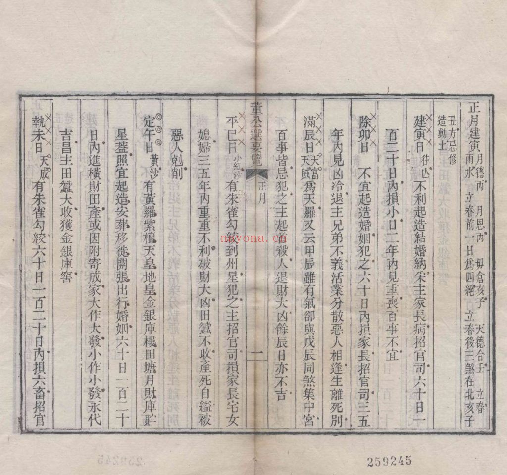 《董公选要览》择日9