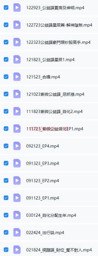 丁旭清2025紫薇斗数合集 视频+音频+课件全套