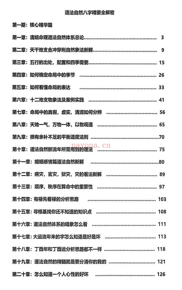 杨清娟盲派命理道法自然解密终极班295页PDF