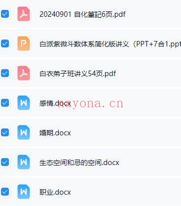 白衣紫微斗数30集视频+笔记文档 紫微教程