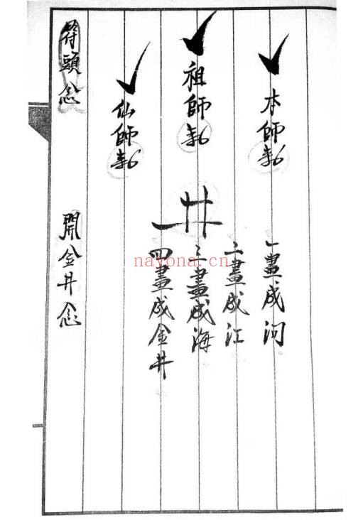闾山秘传符咒111页PDF 闾山符箓秘本