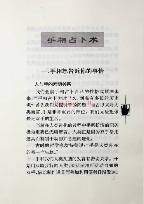 牧人手相术破译人生的秘密358页PDF 面相教程