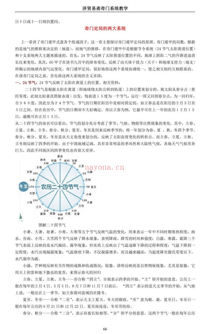 济贤易斋奇门系统教学高级班讲义379页PDF