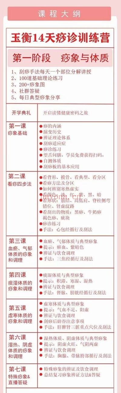 郑静霞玉衡中医痧诊调理训练营第九期视频课