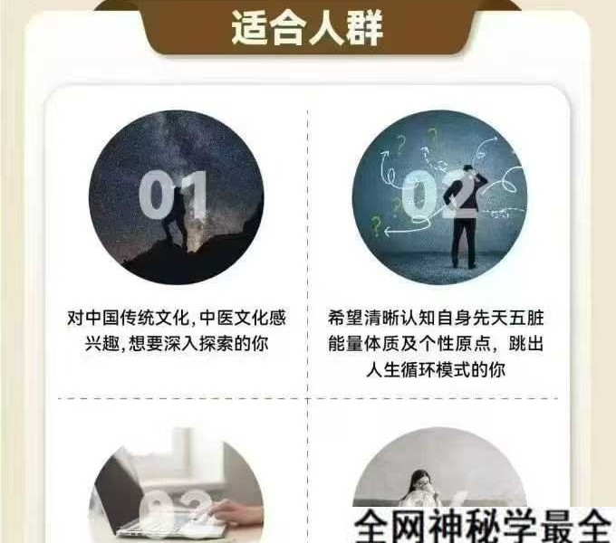 五行能量解读师实操班20集视频课程（身心全息 财富落地课程）