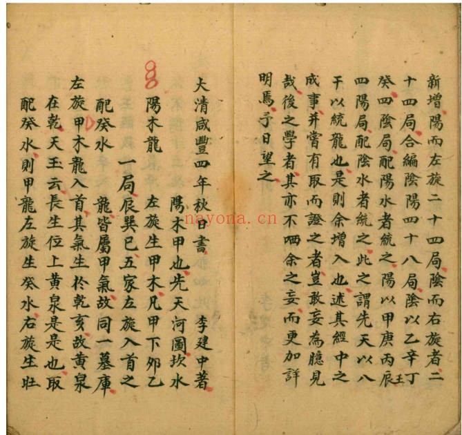 古籍阴阳四十八龙定局51筒子页PDF 风水龙局秘本