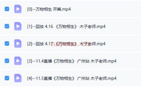 木子老师《万物相生》全息数字学统筹学一阶 5集视频课 - 世有网-专业国学易学古籍资源库