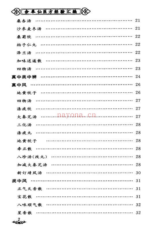 余奉仙医方经验汇编148页PDF 中医验方集