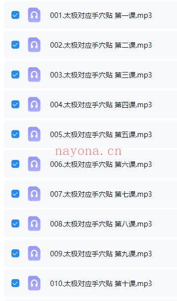 方寸山明澄太极对应手贴课20节音频课