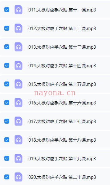 方寸山明澄太极对应手贴课20节音频课