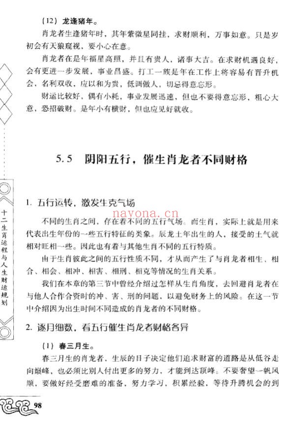 十二生肖运程与人生财运规划261页PDF 生肖运势教程
