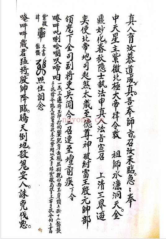 诸帅召合请令19页PDF 道家召将秘法