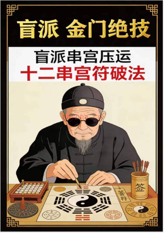 盲派串宫压运符破法铁律十二串宫符破法56页PDF