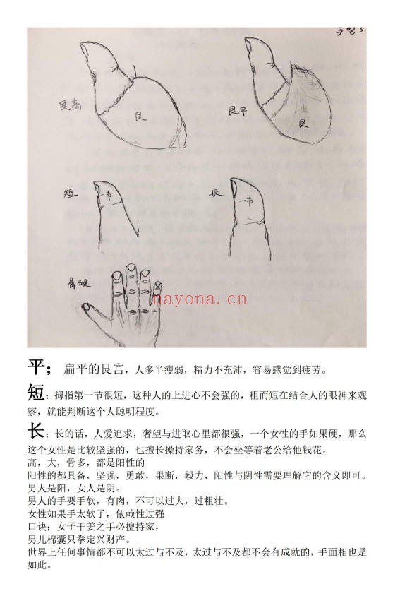 随缘手相53页PDF 手相掌纹解读教程