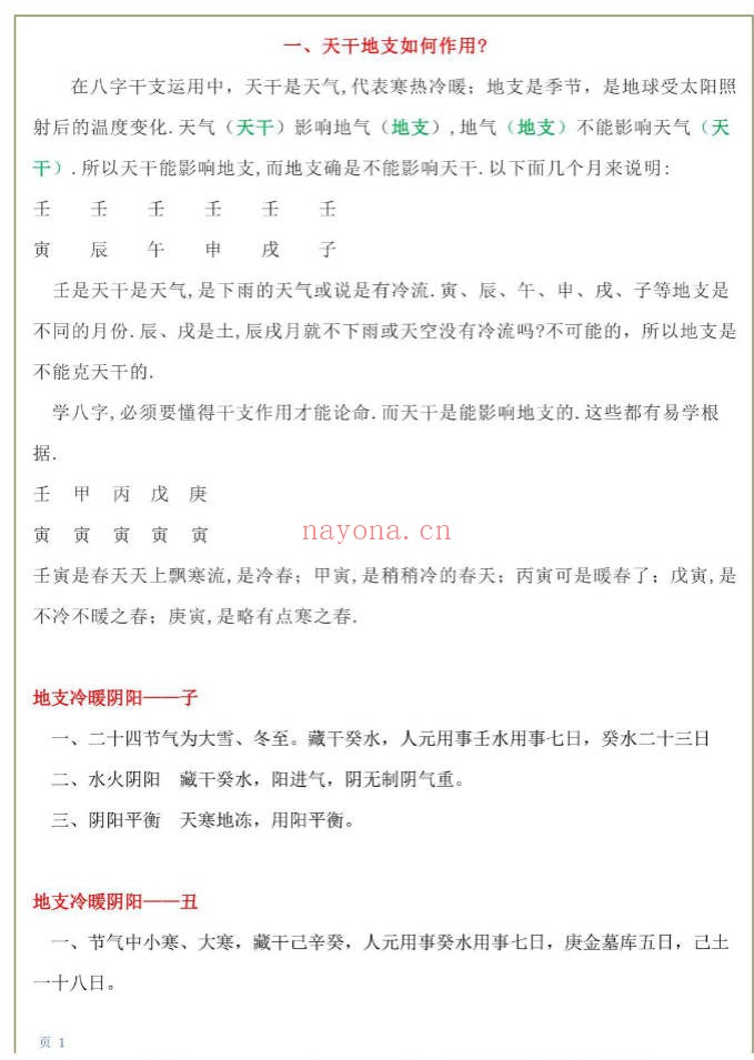阳江六叔八字公阴阳法92页PDF 八字秘法