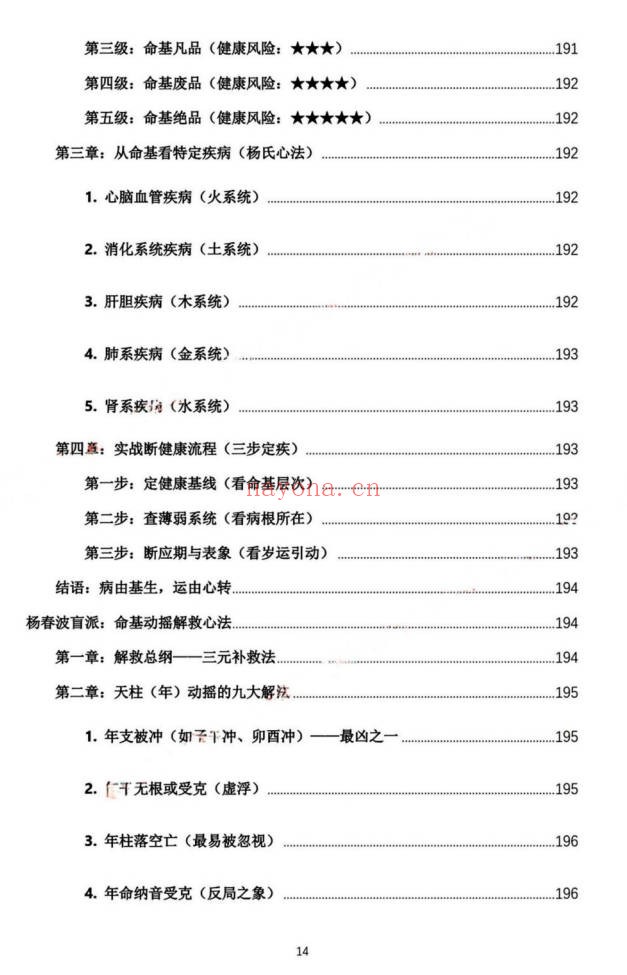 杨春波禄命法盲派真传全解九窍断命法410页PDF