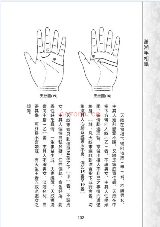 萧湘图例详解四六九幅手相面相流年详解2册PDF