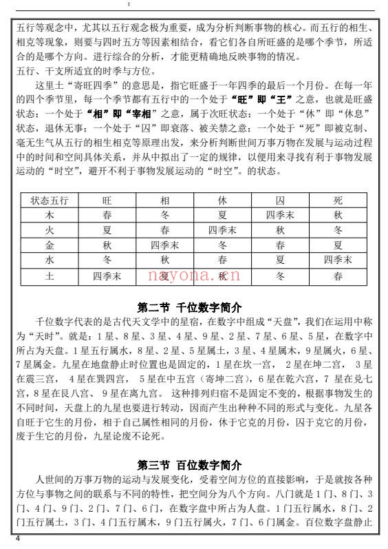 易海游龙数字奇门数字能量学174页PDF 奇门教程