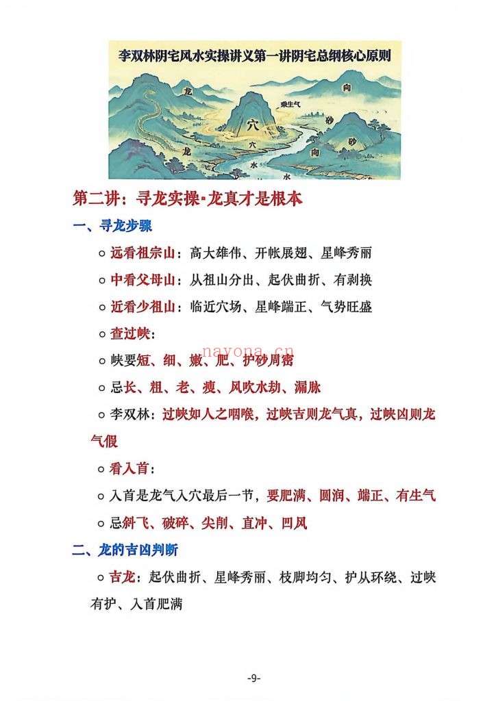 《李双林阴宅风水实操案例·讲义》9