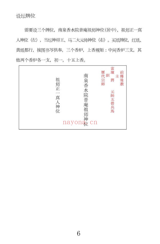 先天普庵演法雷坛78页PDF 普庵派法本